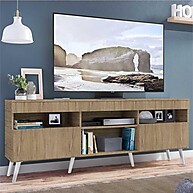Rack TV 65": Design Retrô e Organização! - imagem 1