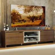 Rack TV 75" 180cm Metz Madesa: Rústico & Branco - imagem 1