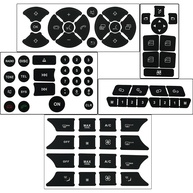 Kit Reparo Botões Rádio A/C Mercedes W204 C250 C350 ML GL GLK 2007-2014 - Adesivos Decalque - imagem 1