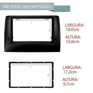 Moldura Painel 1/2 Din Fiat Stilo 2002-2010 Preto Fosco - Instalação de Rádio Perfeita - imagem 4