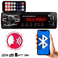 Rádio Automotivo 1 Din: Som MP3, Bluetooth e USB - imagem 1