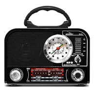 Rádio Retrô Bluetooth Marrom - Design Vintage com Som Potente e Funções Modernas - imagem 5