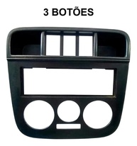 Renove o Visual do Seu Gol G4: Moldura Painel Central Rádio 3 Botões Preto - imagem 3