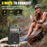 Rádio de Emergência Emgykit R11: Manivela, Solar, Bluetooth e NOAA para Sua Segurança - imagem 4