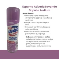 Espuma Ativa Multiuso Lavanda Sapolio Radium Bombril 300ml - Limpeza Profunda e Perfumada - imagem 5