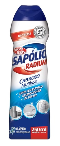 Sapólio Radium Cremoso Clássico 250ml - Limpeza Profunda sem Riscar - imagem 1
