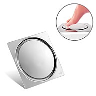 Ralo Inteligente Click 10x10 cm: Moderno e Prático para Banheiro - imagem 1