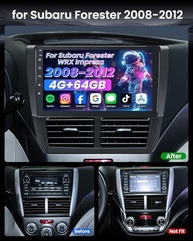 Central Multimídia Android 10" para Subaru Forester 2008-2012: 4GB RAM + 64GB ROM - imagem 3