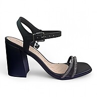 Sandália Salto Bloco Strass: Elegância Ramarim - imagem 2