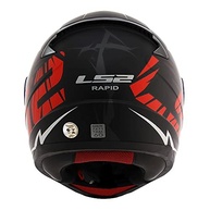Capacete LS2 Rapid FF353 Cromo Matte Blk/Red - Segurança e Estilo para Sua Pilotagem - imagem 4