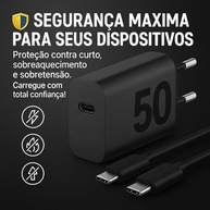 Carregador Turbo 50W USB-C Power Delivery: Carga Ultra Rápida para iPhone 15/16 e Android - imagem 5