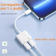 Adaptador USB-C 2 em 1: Áudio + Carga Rápida - imagem 3