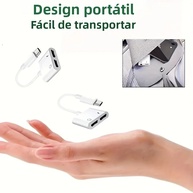 Adaptador USB-C 2 em 1: Áudio + Carga Rápida - imagem 4
