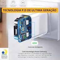 Carregador Turbo 50W USB-C e USB-A para iPhone e iPad - Carga Rápida Certificado Anatel - imagem 5
