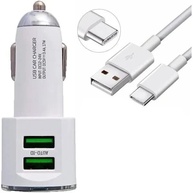 Carregador Veicular Turbo 2 USB com Cabo Tipo C: Carga Rápida e Confiável no Seu Carro! - imagem 1