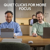 Mouse sem fio Logitech MX Anywhere 3S Compacto, Rolagem rápida, Uso em Qualquer Superfície, Clique Silencioso, Botões programáveis, Recarregável, Conexão Bluetooth - Grafite - imagem 4
