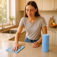 Kit 50 Panos Perfex Multiuso Laváveis - Alta Absorção e Secagem Rápida para Cozinha, Banheiro e Vidros - imagem 3