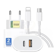 Carregador Turbo 40W PD para iPhone/iPad: Carga Rápida com USB-C e Lightning Reforçado - imagem 1