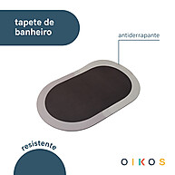 Tapete de Banheiro Oikos: Antiderrapante e Secagem Rápida - imagem 2