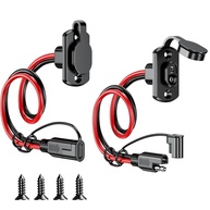 Kewig Chicote Conector Rápido SAE 12AWG 1m - Extensão Plugue Macho para Soquete Fêmea [2 Unidades] - imagem 1