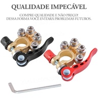 Conector Terminal Bateria Dourado com Engate Rápido Duplo Polo - Segurança e Praticidade para seu Carro - imagem 5