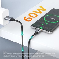 Cabo USB-C 10Gbps: Carregue e Transfira Dados Rápido! - imagem 3