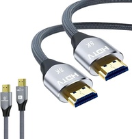 Cabo HDMI 2.1 8K 2m Ultra Rápido Full HD - 144Hz 48Gbps | HDR10 eARC VRR | Compatível com TV 4K PS5 Xbox Monitor Gamer Projetor PC | Conector Banhado a Ouro e Cabo Reforçado - Premium® - imagem 1