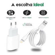 Carregador Turbo iPhone 40W Dupla Porta + Cabo USB - Carregamento Rápido para iPhone 7 ao 14 Pro Max e iPad - Homologado Steel Hook - imagem 5