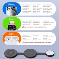 Carregador 3 em 1: Wireless, Dobrável e Rápido! - imagem 3