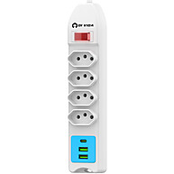 Extensão com USB: 4 Tomadas + Carregador Rápido - imagem 2