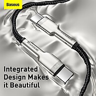 Baseus 100W: Cabo USB-C Turbo para Carregar Rápido! - imagem 2