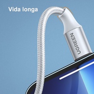 Cabo USB-C para iPhone Ugreen MFi: Carregue Rápido! - imagem 2