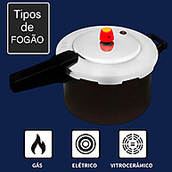 Panela de Pressão Eirilar 5L: Cozinhe Rápido! - imagem 2