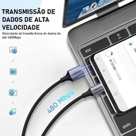 Cabo USB-C Ugreen: Carregue e Transfira Dados Rápido! - imagem 2