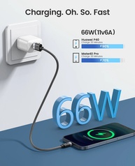 Orico 66W: Cabo USB-C Turbo para Carregamento Rápido - imagem 3