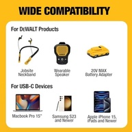 Carregador Veicular USB-C DEWALT 120W PD 3.0 PPS - Carregamento Rápido para iPhone, Galaxy e Pixel - imagem 3