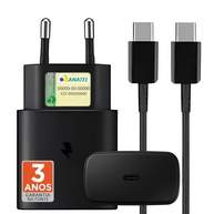 Carregador Turbo 25W Tipo C + USB: Carregamento Rápido para Samsung, Motorola, iPhone 15/16 e Android/iOS - Homologado ANATEL - imagem 1