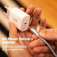 Kit Carregador Ultra Rápido 20W i2GO: USB-C PD + Cabo USB-C 1.5m - Potência e Segurança para Seu Smartphone - imagem 4