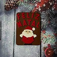 Forma Placa Feliz Natal 183 em Acetato – Chocolates Fáceis e Rápidos - imagem 2