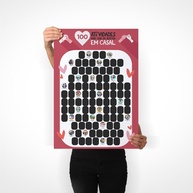 Poster Raspadinha Casal - 100 Atividades para Vida a Dois - Presente Romântico - imagem 1