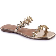 Rasteirinha Pedraria: Luxo e Brilho para Seus Pés! - imagem 1