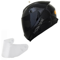 Kit Capacete Moto Masculino Norisk Razor Preto com Viseira Fumê - Segurança e Estilo - imagem 2