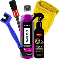 Kit Detalhamento Automotivo Completo: V-Floc Vonixx, Foxy Razux e Acessórios Karbox - imagem 1
