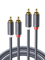 UGREEN Cabo RCA Estéreo 2RCA Macho para Macho: Som Hi-Fi para seu Home Theater (1M) - imagem 2