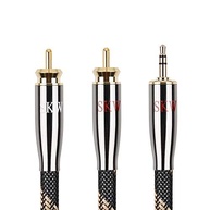 Cabo SKW 3.5mm para 2 RCA: Som Puro e Conexão Impecável para Seu Áudio - imagem 2