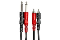 Cabo Hosa CPR-201 (1m): Conexão Estéreo Impecável de 1/4" TS para RCA Duplo - imagem 4