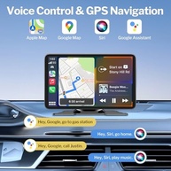 Tela CarPlay Sem Fio 7" HD para Carros: Apple CarPlay, Android Auto, Câmera de Ré e Mais! - imagem 4