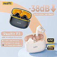 Realfit F3: Fone Bluetooth Gamer com Cancelamento de Ruído - imagem 1