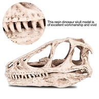 Crânio de Dinossauro em Resina - Decoração Realista para Aquário, Escritório e Ensino (12,5 x 4,0 x 6,5 cm) - imagem 5