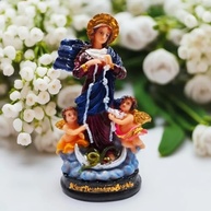Imagem de Nossa Senhora Desatadora dos Nós - Escultura Realista em Resina Italiana 15 cm - imagem 2